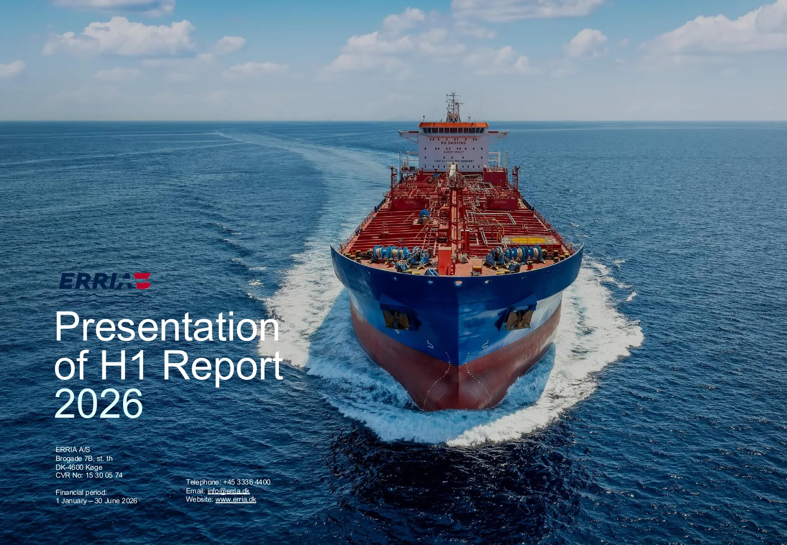Cover of the Erria H1 2026 report